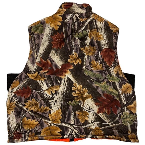 Vintage Camo & Orange Reversible Hunting Vest - Picture 2 of 4